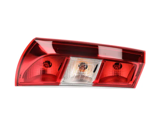 Car tail light photographed as a still packshot